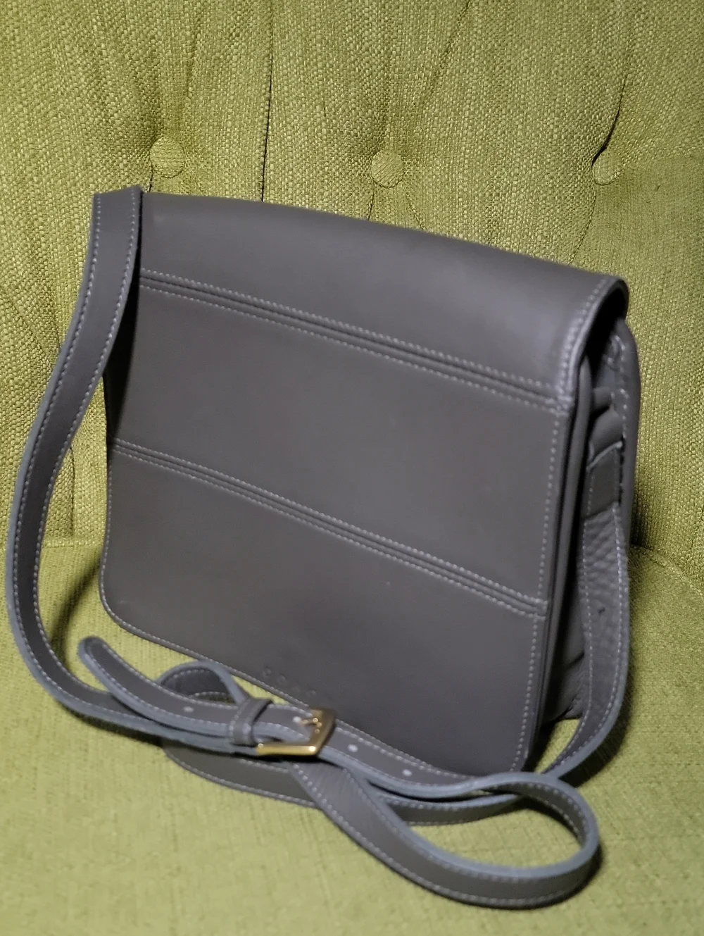 Coach Tribeca Gray Leather Crossbody Bag